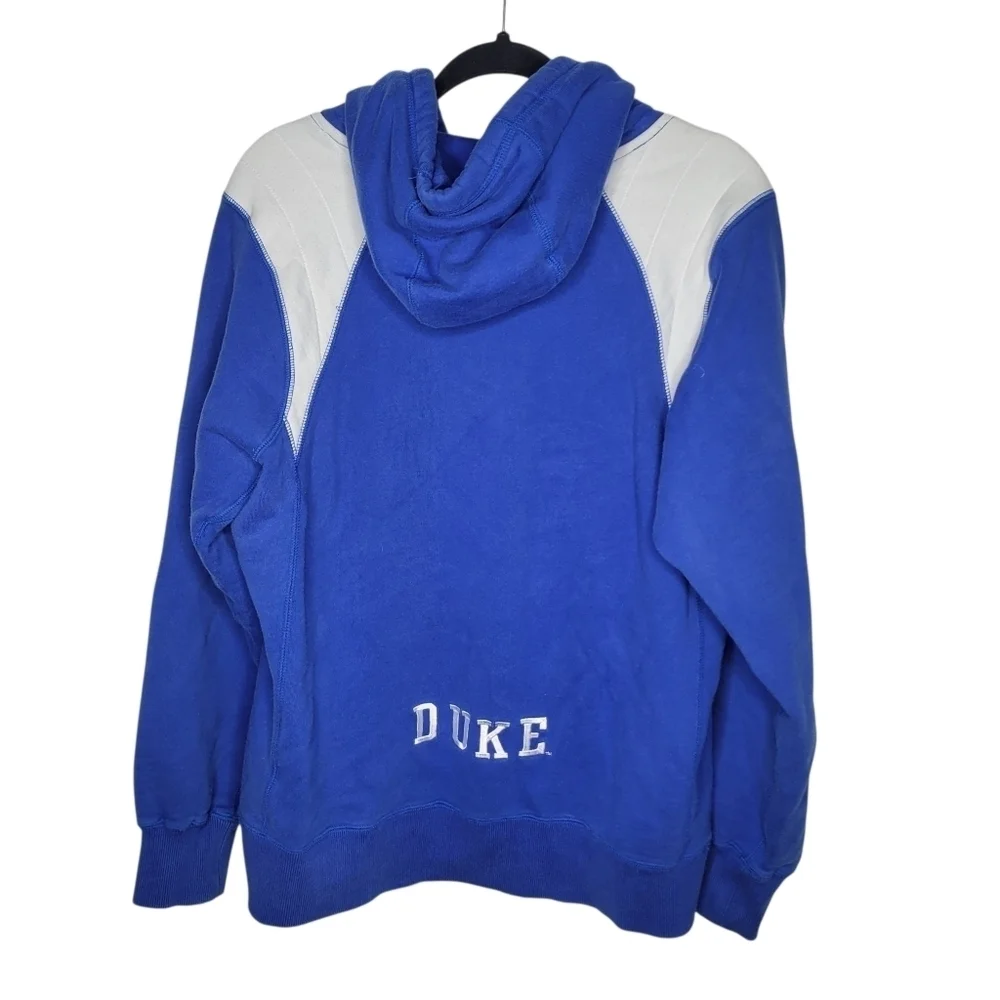 Vintage Nike Center Swoosh Duke University Blue Devils Hoodie in Blue White Sz S